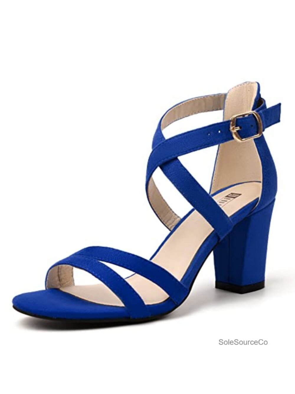IDIFU Gita Block Heel Open Toe Strappy Sandals